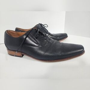 ALDO Men's Black Dress Shoes Size 11 Leather Oxford Formal Lace-Up Classic derby